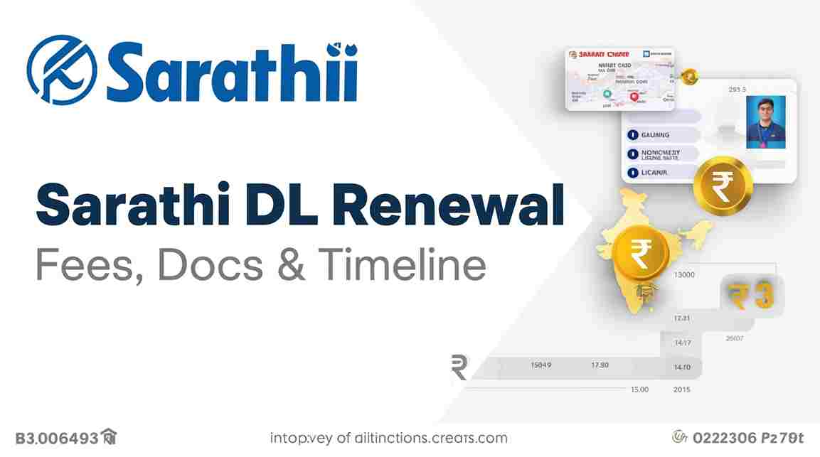Sarathi Parivahan driving licence renewal online – state-wise fees, required documents, timelines, and faceless process across India
