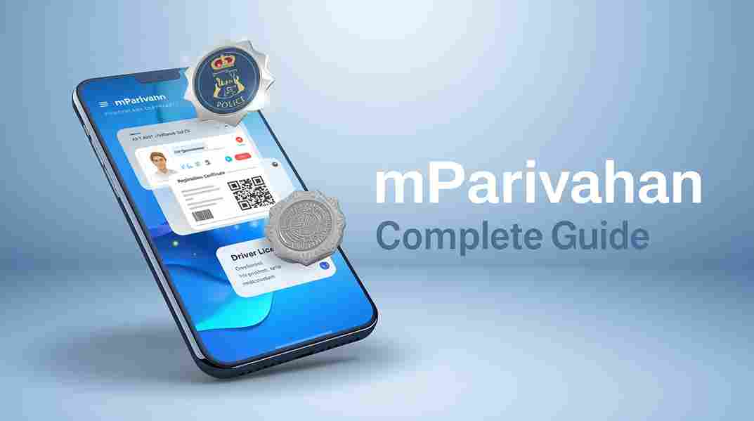 mParivahan app guide – download links, digital DLRC storage, virtual traffic police, challan check, and all features for AndroidiOS users